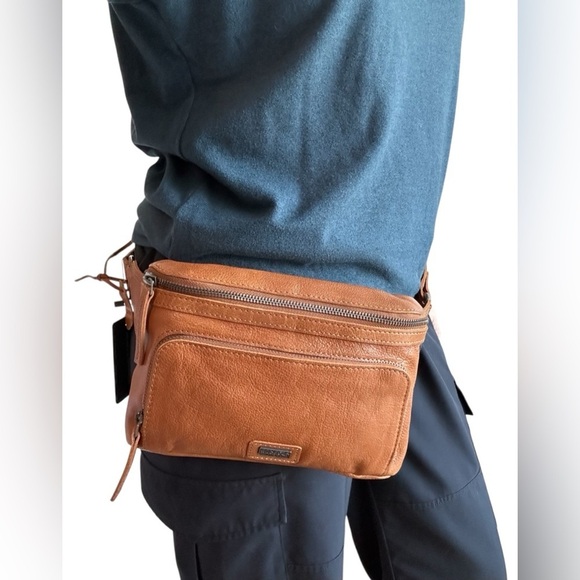 Spikes & Sparrow Tan Leather Waist Bag - Picture 10 of 10